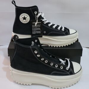 Converse Run Star Hike Hi‎ Suede Black (Men's) sneakers